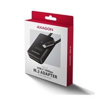 AXAGON ADM2-CM USB-C 10Gbps - M.2 NVMe & SATA SSD adaptér, kábel USB-C 10cm