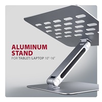 AXAGON STND-LQ, hliníkový HQ stojan pre notebooky 10" - 16", nastaviteľná výška a uhol