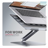 AXAGON STND-LQ, hliníkový HQ stojan pre notebooky 10" - 16", nastaviteľná výška a uhol