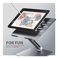 AXAGON STND-LQ, hliníkový HQ stojan pre notebooky 10" - 16", nastaviteľná výška a uhol