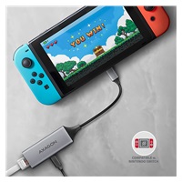 AXAGON ADE-TXPD, USB-C 3.2 Gen 1 - Gigabit Ethernet sieťová karta, Asix AX88179, PD 100W, auto inštal