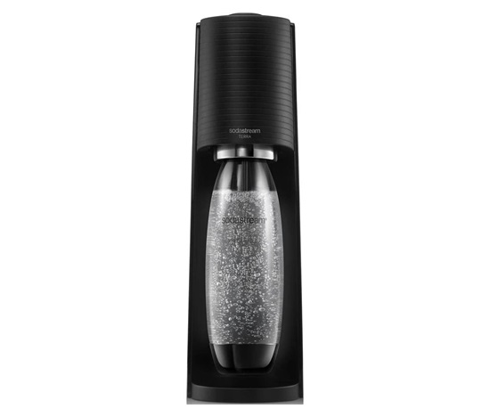 BAZAR - SodaStream Terra Black výrobník sody, mechanický, 1l láhev SodaStream Fuse, bombička s CO2 - Poškozený obal