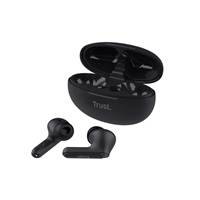 TRUST sluchátka Yavi, Bluetooth ENC, špunty, černá