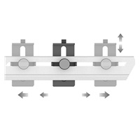 1stCool Podpěra GPU Kovový držák, bílá