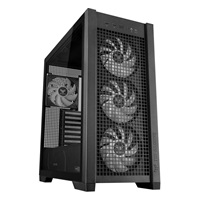 ASUS case TUF GAMING CASE (GT302) TG, Mid Tower, 4x 140mm ARGB Fan, černá