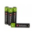 VERBATIM Nabíjecí baterie AAA Premium 4-Pack  2600 mAh HR03