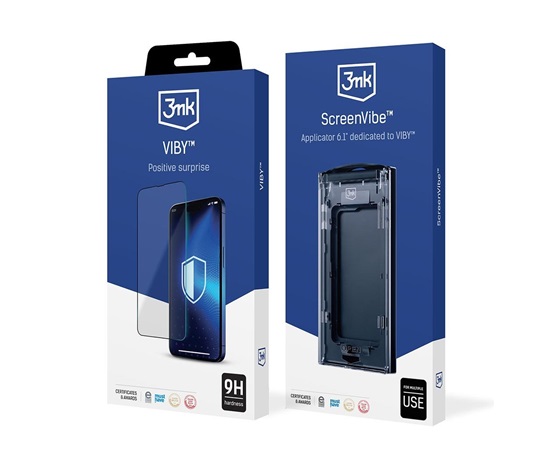 3mk VibyGlass pro Apple iPhone 15 Plus, 5 ks s aplikátorem