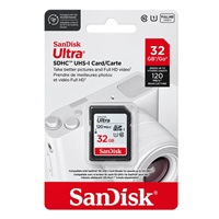 SanDisk SDHC karta 32GB Ultra (R:120/W:120 MB/s, UHS-I, C10)