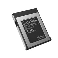 SanDisk CFexpress karta 320GB PRO-CINEMA Typ B (R:1700/W:1500 MB/s)