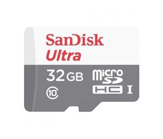 SanDisk MicroSDHC karta 32GB Ultra (R:100/W:100 MB/s, UHS-I, C10) + adaptér