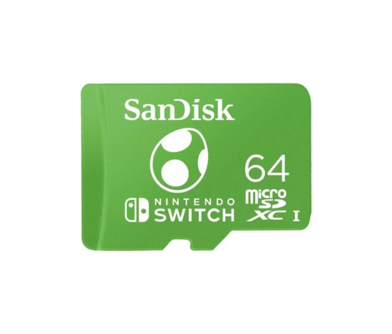 SanDisk MicroSDXC karta 64GB pro Nintendo Switch (R:100/W:90 MB/s, UHS-I)