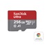 SanDisk MicroSDXC karta 256GB Ultra pro Chromebook (R:160/W:260 MB/s, UHS I, C10, A1)