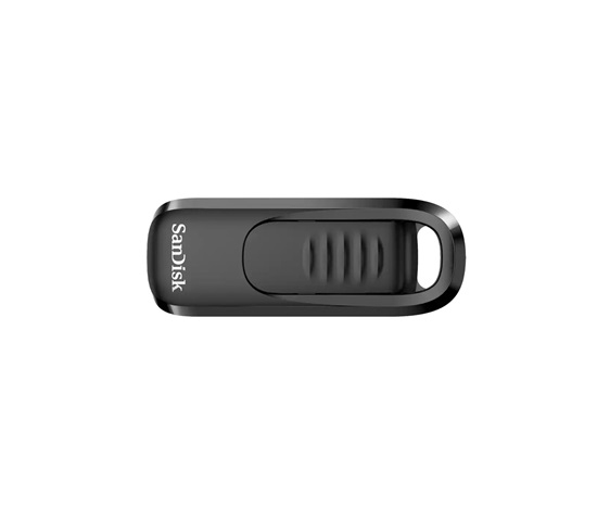 SanDisk Flash Disk 256GB Ultra Slider, USB-C 3.2, Černá