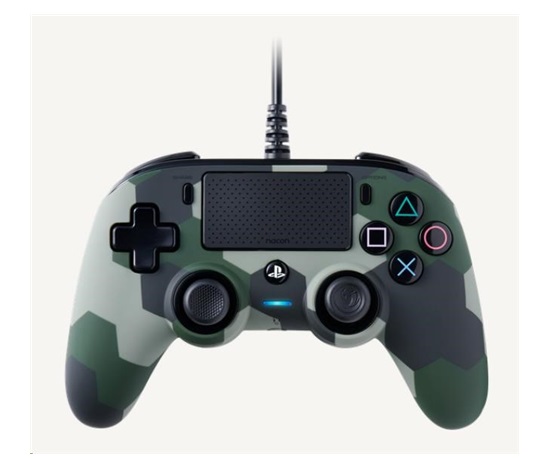Nacon Wired Compact Controller - ovladač pro PlayStation 4 - camo green