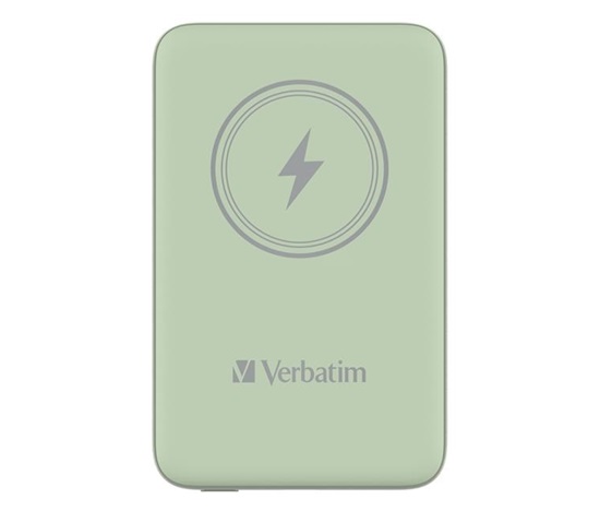 VERBATIM Powerbanka Charge 'n' Go, Magnetická, 10000 mAh, USB-C, Zelená