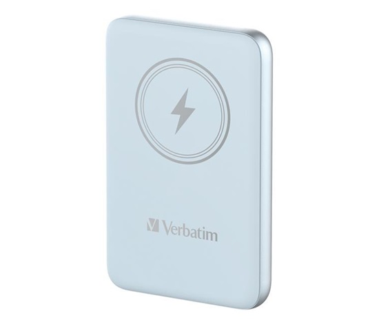 VERBATIM Powerbanka Charge 'n' Go, Magnetická, 10000 mAh, USB-C, Modrá