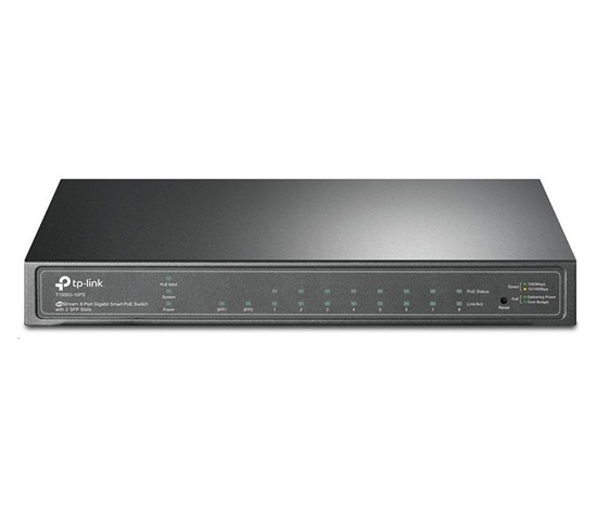 TP-Link OMADA switch SG2210P (8xGbE, 2xSFP, 8x PoE+, 61W, fanless)