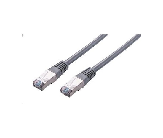 C-TECH kabel patchcord Cat5e, FTP, šedý, 5m