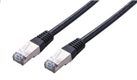 C-TECH kabel patchcord Cat5e, FTP, černý, 2m
