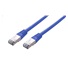 C-TECH kabel patchcord Cat5e, FTP, modrý, 0,25m