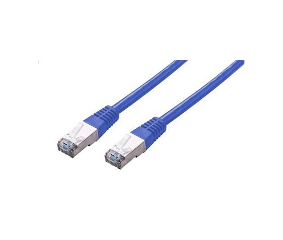 C-TECH kabel patchcord Cat5e, FTP, modrý, 0,25m