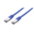 C-TECH kabel patchcord Cat5e, FTP, modrý, 2m