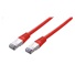 C-TECH kabel patchcord Cat5e, FTP, červený, 0,25m