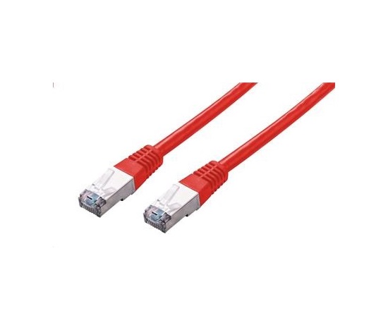 C-TECH kabel patchcord Cat5e, FTP, červený, 0,25m