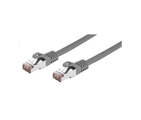 C-TECH kabel patchcord Cat6, FTP, šedý, 3m
