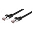 C-TECH kabel patchcord Cat6, FTP, černý, 0,25m
