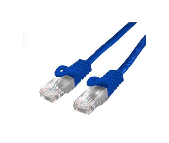 C-TECH kabel patchcord Cat6, UTP, modrý, 3m