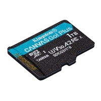 Kingston MicroSDXC karta 1TB Canvas Go! Plus, R:170/W:90MB/s, Class 10, UHS-I, U3, V30, A2