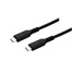 C-TECH kabel USB 4.0, Type-C (CM/CM), PD 100W, 40Gbps, 0,5m, černý