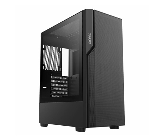 1stCOOL skříň GAMER 5, Mid tower, AU, USB 3.0, USB-C, bez zdroje, černá