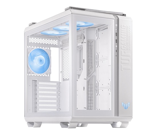 ASUS case TUF GAMING GT502 PLUS, Mid Tower, průhledná bočnice, 4x 120mm ARGB Fan, bílá