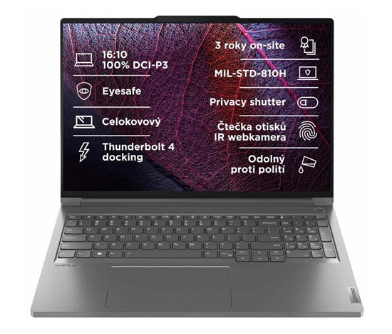 LENOVO NTB ThinkBook 16p G5 - i9-14900HX,16" 3.2K 165Hz,32GB,1TBSSD,RTX4060 8GB,FHD+IRcam,W11P