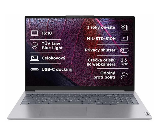 LENOVO NTB ThinkBook 16 G7 - Ryzen5 7535HS,16" WUXGA,16GB,512SSD,IRcam,W11P