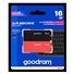 GOODRAM Flash Disk 2x16GB UME3, USB 3.0, oranžová, černá