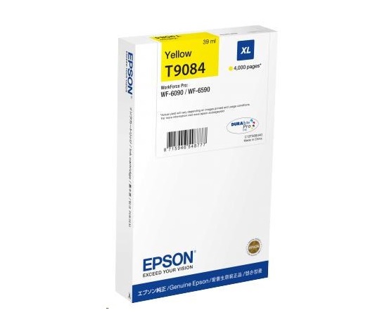 Atramentová kazeta EPSON WorkForce-WF-6xxx XL žltá 39 ml