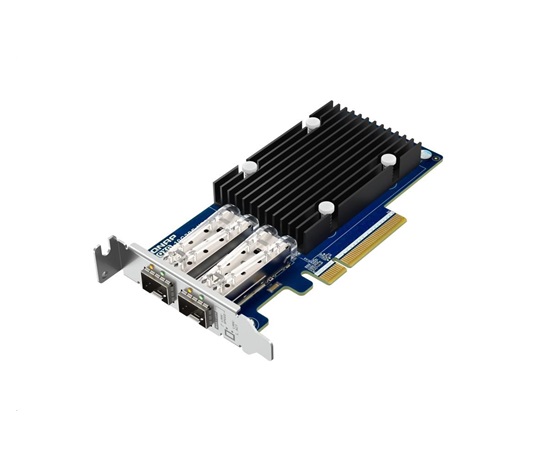 QNAP QXG-10G2SF-X710 síťová rozšiřující karta SFP+, dual-port Intel X710 pro NAS s PCIe