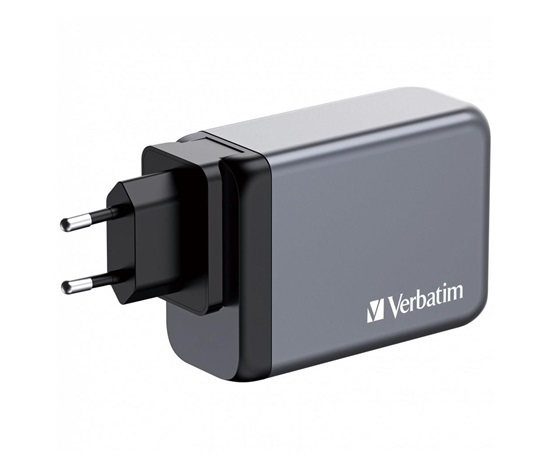 VERBATIM GaN Nabíječka do sítě GNC-100, 100W, 3x USB-C, 1x USB