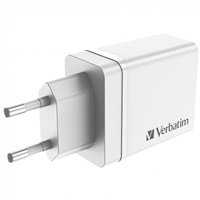VERBATIM Univerzální adaptér nabíječka CHR-30EU2, 30W, 1x USB-C, 3x USB bílá
