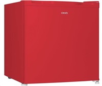 CHiQ CSD46D4RE minibar, 46 litrů, 2 přihrádky, 0 °C až +10 °C, 39 dB, červený