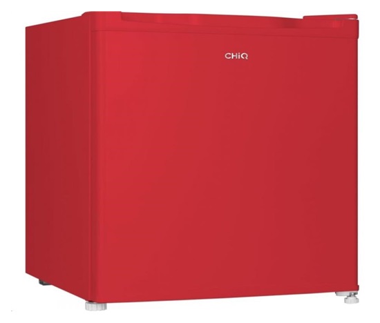 CHiQ CSD46D4RE minibar, 46 litrů, 2 přihrádky, 0 °C až +10 °C, 39 dB, červený