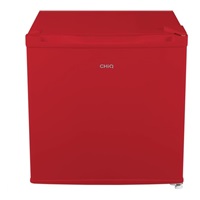 CHiQ CSD46D4RE minibar, 46 litrů, 2 přihrádky, 0 °C až +10 °C, 39 dB, červený