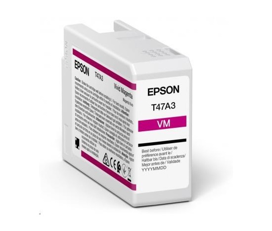 Atrament EPSON Singlepack Vivid Magenta T47A3 UltraChrome Pro 10 50 ml