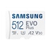 Karta Samsung micro SDXC 512 GB EVO Plus + SD adaptér