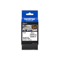 BROTHER FLe-2511 předřezané štítky - černá na bílé, 21 mm šířka