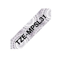 BROTHER Originální Brother TZe-MPSL31 P-touch páska se stříbrnými proužky - šířka 12mm