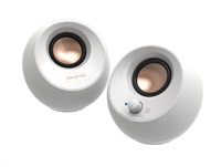 Creative PEBBLE V3, stolní 2.0 reproduktory s USB-C a Bluetooth 5.0 - bílé